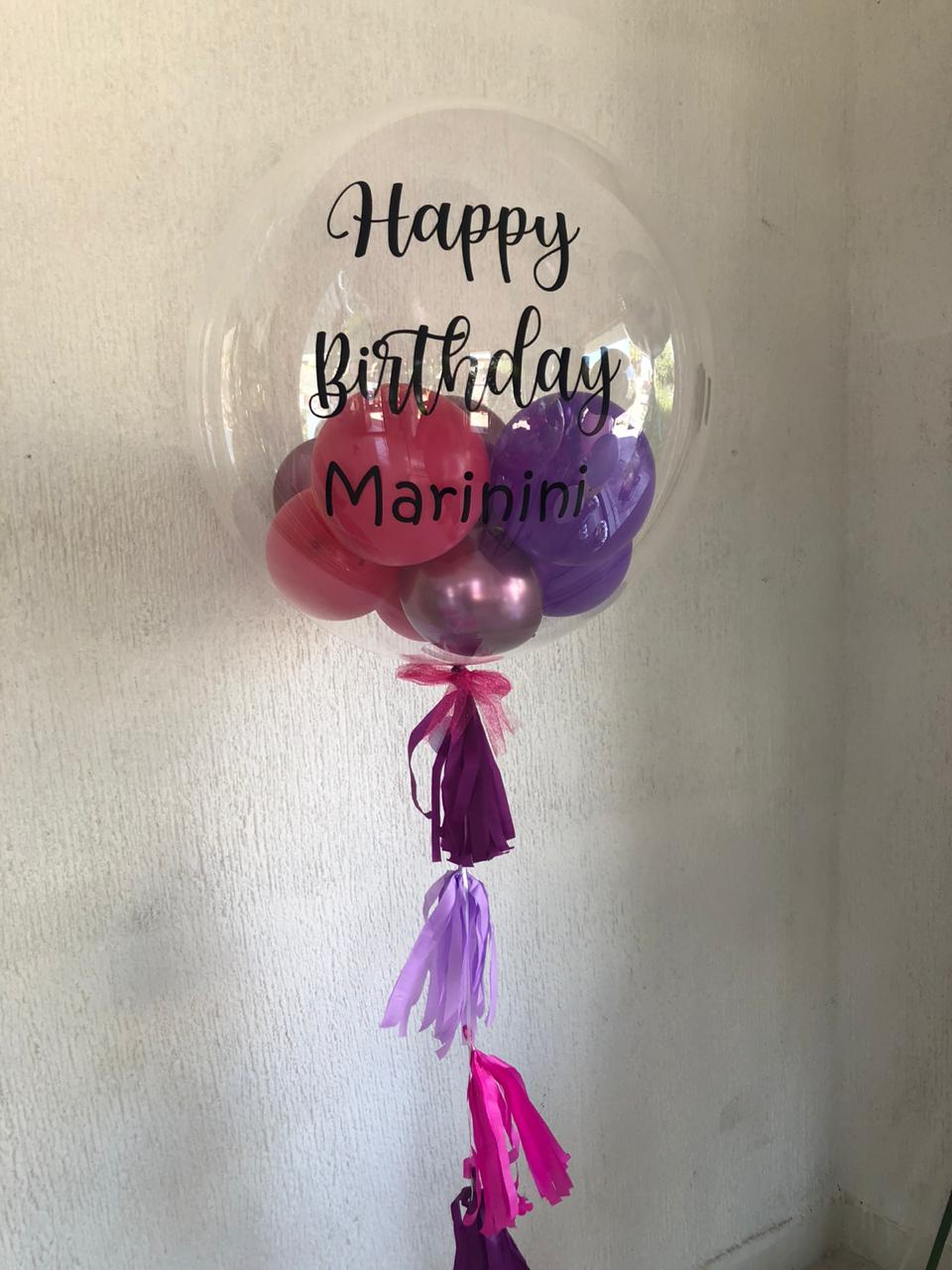 Burbuja con globitos