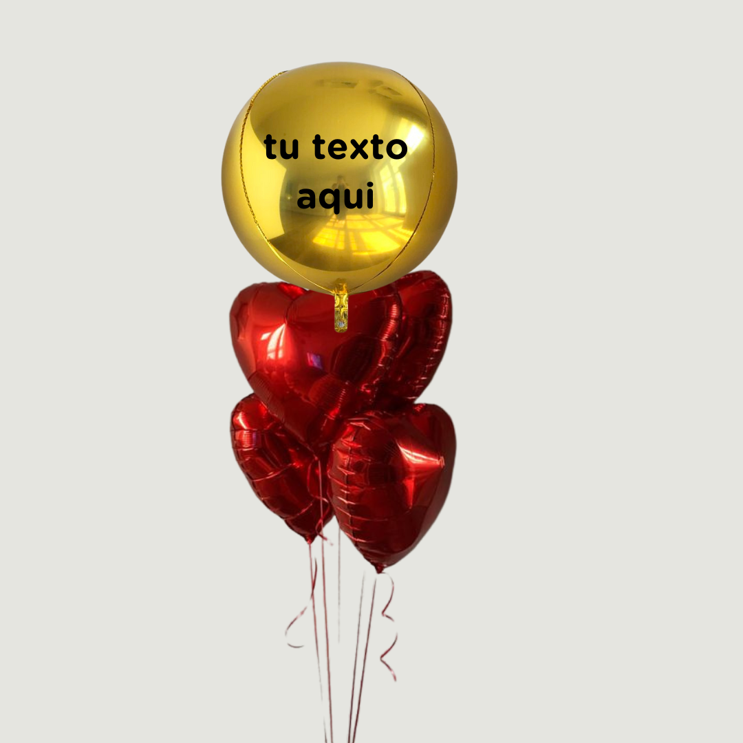 Ramillete Orbz y corazones