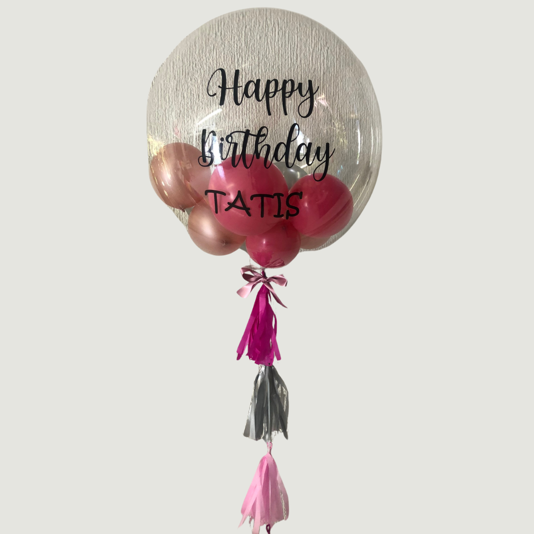 Globo burbuja con globitos