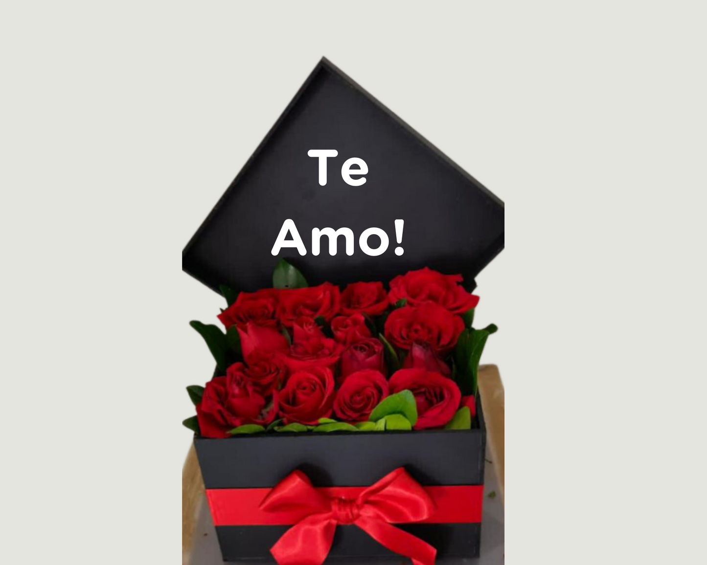 Caja con rosas